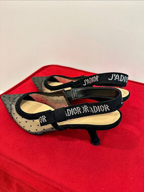 Dior J'Adior Slingback Pump Black Heels